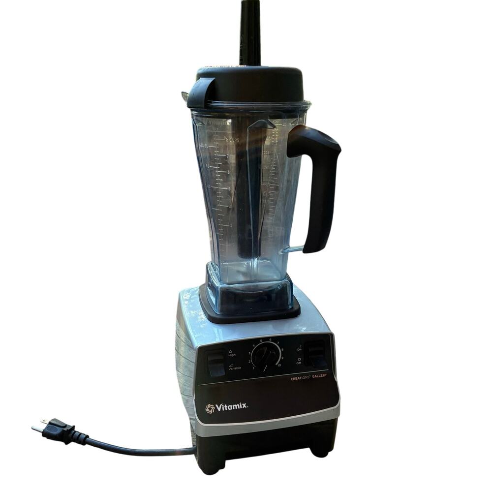 Vitamix 5200 VM0103 Blender Black 64oz 10 Speed Tested Working W/Lid & Tamper